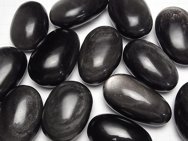 [Video] Silver Obsidian AAA Nugget 3pcs