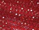 [Video] Glass Beads Faceted Button Rondelle 4.5x4.5x3.5mm Clear Red 1strand beads (approx. 15 inches/38 cm)