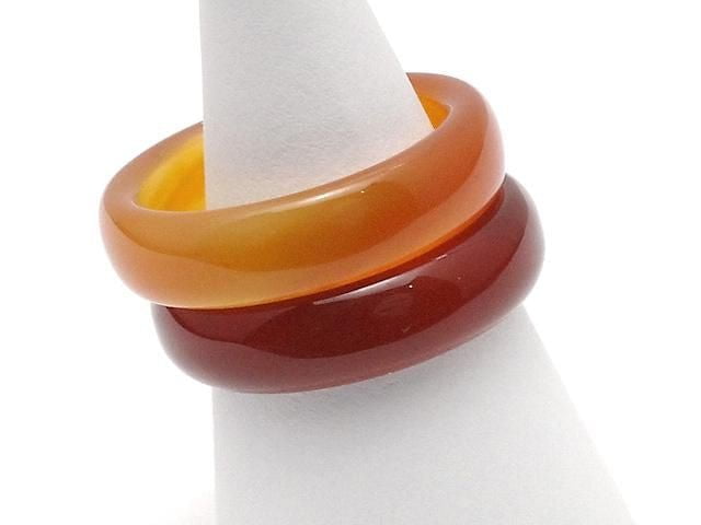 [Video] Carnelian Ring [Size 11]-[Size 16] 2pcs