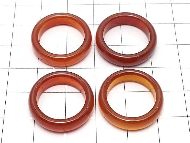 [Video] Carnelian Ring [Size 11]-[Size 16] 2pcs