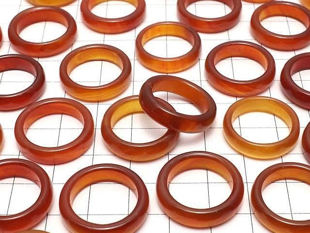 [Video] Carnelian Ring [Size 11]-[Size 16] 2pcs