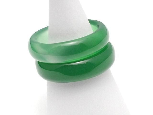 [Video] Green Onyx Ring [Size 13]-[Size 20] 2pcs