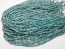 [Video] Glass Beads Faceted Button Rondelle 3.5x3.5x2.5mm Aqua Green Half-Coated 1 Strand (approx. 13 inches/32 cm)