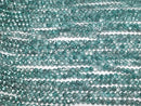 [Video] Glass Beads Faceted Button Rondelle 4.5x4.5x3.5mm Aqua Green Half-Coated 1strand Beads (approx. 15 inches/38 cm)