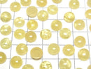 [Video] Yellow Danburite Round Cabochon 8x8mm 1pc