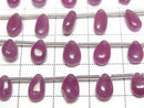 [Video] Ruby AA++ Pear shape (Smooth) half or 1strand (12pcs)