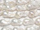 [Video] Fresh Water Pearl AA++ Baroque 19-28mm White 1strand beads (approx. 15 inches/37 cm)