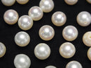 [Video] Japanese Akoya Pearl AAA- Round 6-6.5mm White [Half Drilled Hole] 3pcs