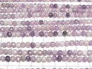 [Video] High Quality! Lepidolite AA Cube Shape 4.5x4.5x4.5mm 1strand beads (aprx.15inch/36cm)