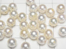 [Video] Japanese Akoya Pearl AAA- Round 7mm White [Half Drilled Hole] 1pc
