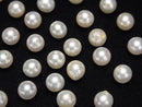 [Video] Japanese Akoya Pearl AAA- Round 7mm White [Half Drilled Hole] 1pc