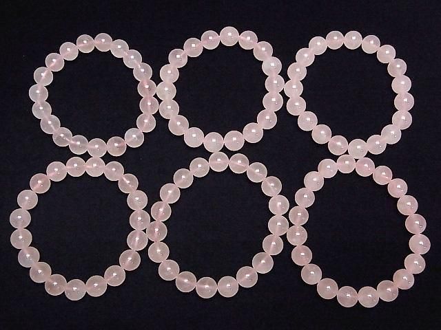 [Video]Rose Quartz AAA- Round 10mm Bracelet