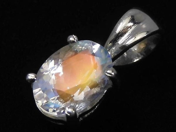[Video][One of a kind] High Quality Andesine Labradorite Pendant Silver925 NO.74