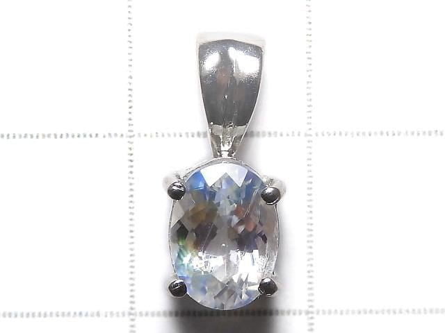 [Video][One of a kind] High Quality Andesine Labradorite Pendant Silver925 NO.74