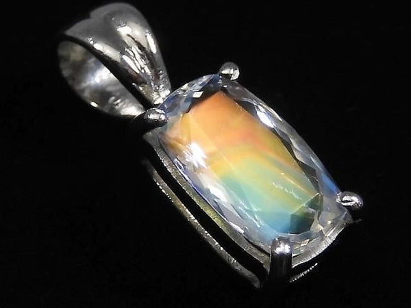 [Video][One of a kind] High Quality Andesine Labradorite Pendant Silver925 NO.79