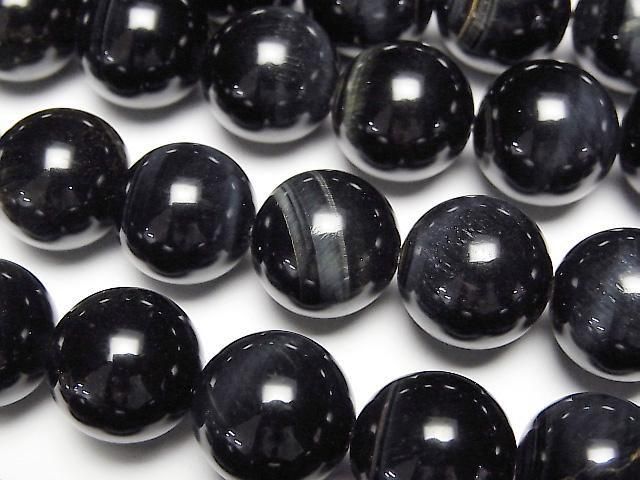 [Video]Natural color Blue Tiger's Eye AA++ Round 12mm half or 1strand beads (aprx.15inch/36cm)