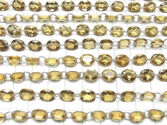 [Video]High Quality Beer Crystal Quartz AAA Oval Faceted 9x7mm [Double Hole] [Light Color] 1strand (16pcs)