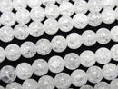 [Video]Cracked Crystal (Smelted Quartz) Round 6mm 1strand beads (aprx.15inch/36cm)