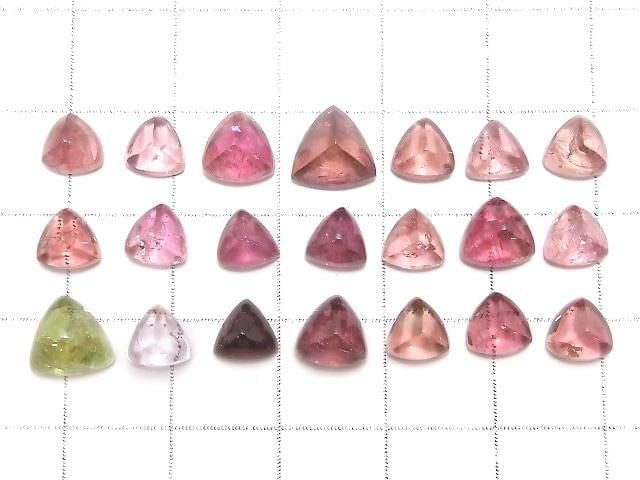 [Video][One of a kind] High Quality Tourmaline AAA Loose stone Sugarloaf Cut 21pcs Set NO.257