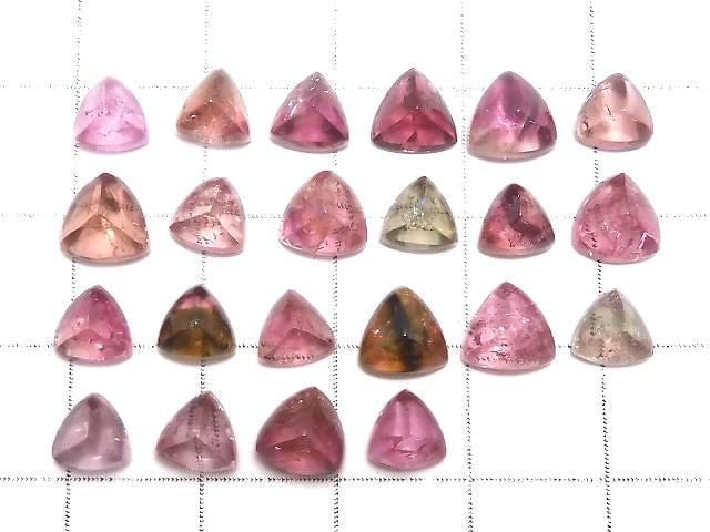 [Video][One of a kind] High Quality Tourmaline AAA Loose stone Sugarloaf Cut 22pcs Set NO.259