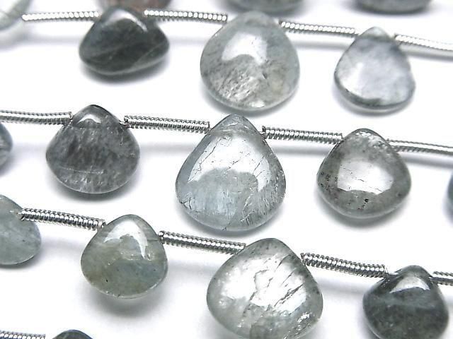 [Video]High Quality Moss Aquamarine AA++ Chestnut (Smooth) 1strand (15pcs)