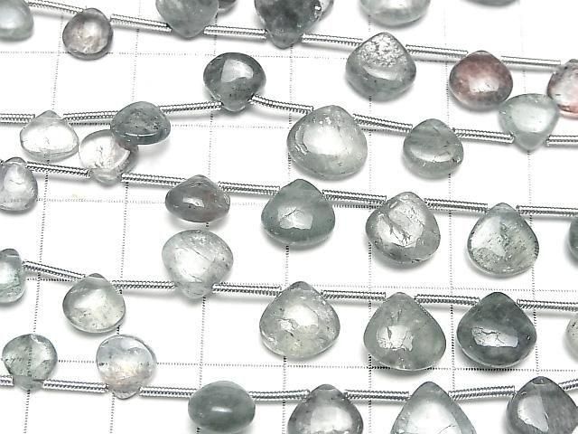 [Video]High Quality Moss Aquamarine AA++ Chestnut (Smooth) 1strand (15pcs)
