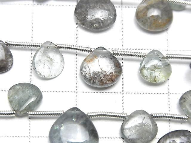 [Video]High Quality Moss Aquamarine AA++ Chestnut (Smooth) 1strand (15pcs)