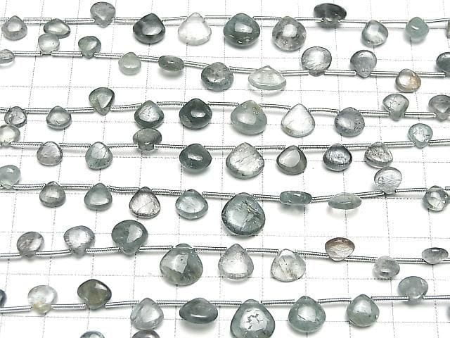 [Video]High Quality Moss Aquamarine AA++ Chestnut (Smooth) 1strand (15pcs)