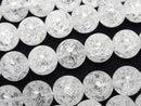 [Video]Cracked Crystal (Smelted Quartz) Round 10mm 1strand beads (aprx.15inch/36cm)