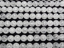 [Video]Cracked Crystal (Smelted Quartz) Round 10mm 1strand beads (aprx.15inch/36cm)