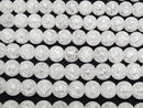 [Video]Cracked Crystal (Smelted Quartz) Round 14mm 1strand beads (aprx.14inch/35cm)