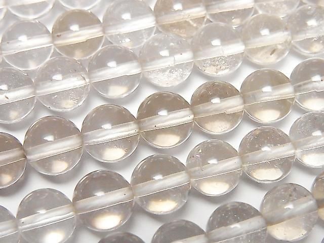 [Video] Natural Untreated Smoky Quartz Round 8mm Half or 1strand Beads (approx. 15 inches/36 cm)