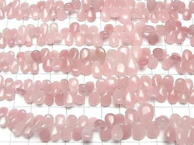 [Video]Guava Quartz AAA- Pear shape (Smooth) half or 1strand beads (aprx.7inch/18cm)