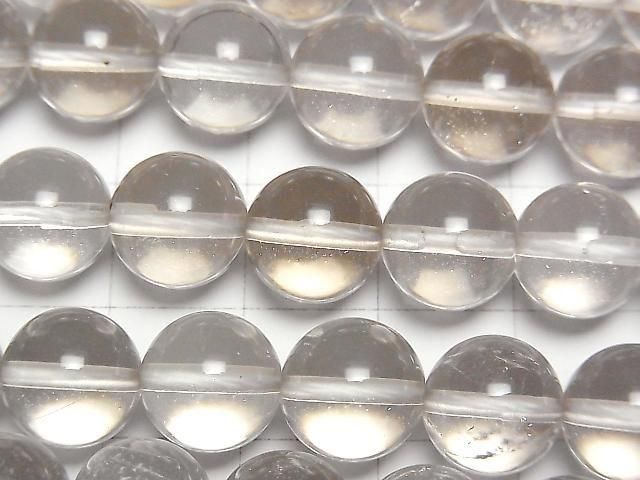 [Video] Natural Untreated Smoky Quartz Round 10mm Half or 1strand Beads (approx. 15 inches/36 cm)
