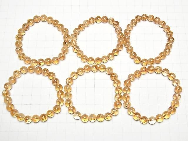 [Video] Brandy Phantom Citrine AAA- Round 8.5mm Bracelet