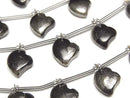 [Video] Matrix Pyrite Heart Shape 1strand (6pcs)