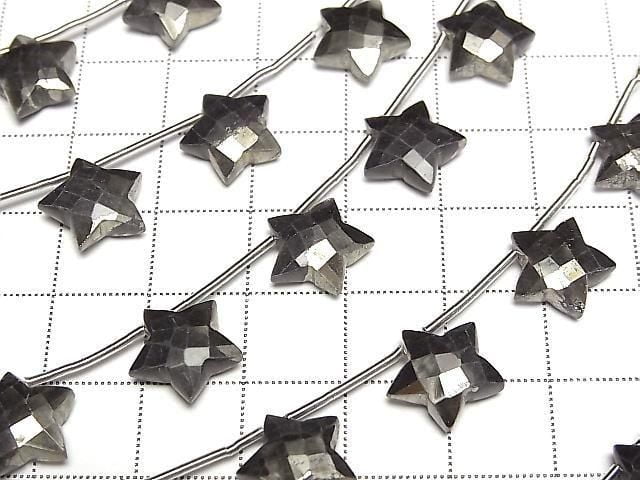[Video] Matrix Pyrite Faceted Star 1strand (6pcs)