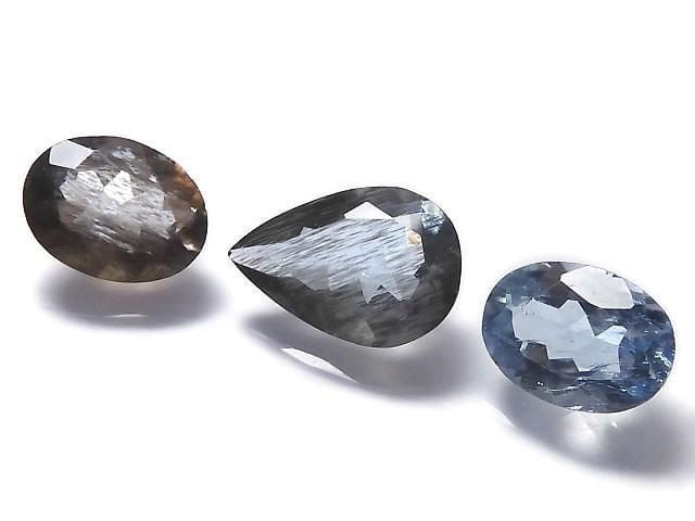 [Video][One of a kind] High Quality Moss Aquamarine AAA Faceted 3pcs Set NO.9
