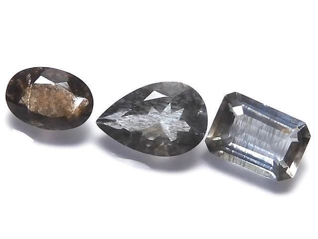 [Video][One of a kind] High Quality Moss Aquamarine AAA Faceted 3pcs Set NO.14