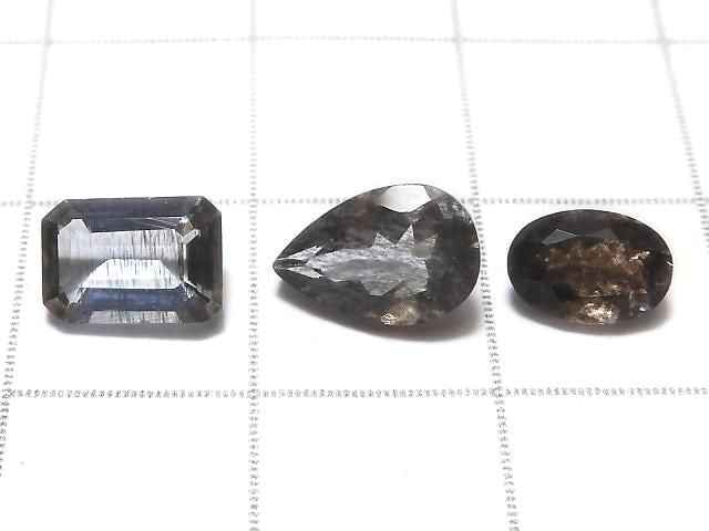 [Video][One of a kind] High Quality Moss Aquamarine AAA Faceted 3pcs Set NO.14