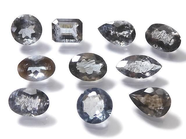 [Video][One of a kind] High Quality Moss Aquamarine AAA Faceted 10pcs Set NO.16