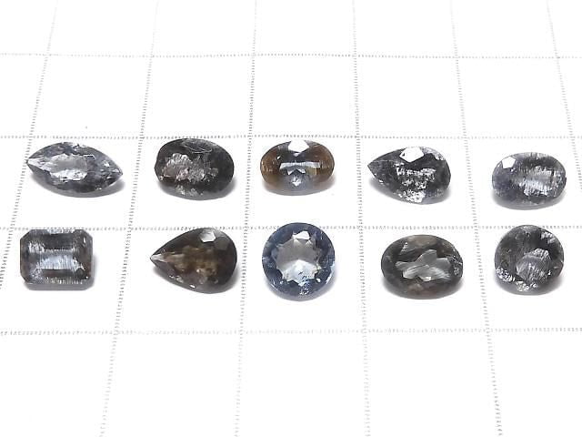 [Video][One of a kind] High Quality Moss Aquamarine AAA Faceted 10pcs Set NO.16