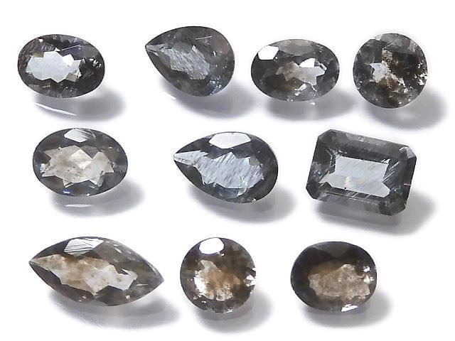 [Video][One of a kind] High Quality Moss Aquamarine AAA Faceted 10pcs Set NO.20