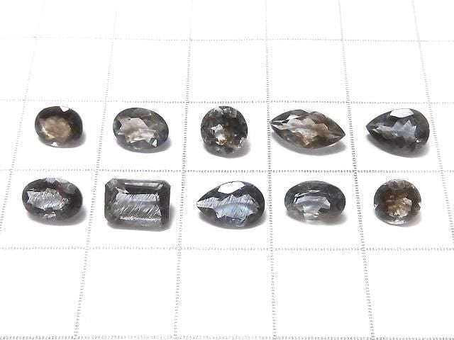 [Video][One of a kind] High Quality Moss Aquamarine AAA Faceted 10pcs Set NO.20