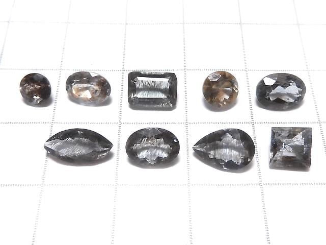 [Video][One of a kind] High Quality Moss Aquamarine AAA Faceted 9pcs Set NO.22