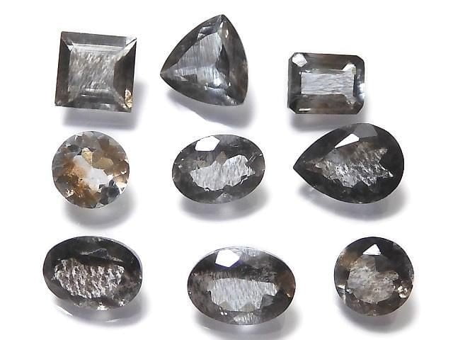 [Video][One of a kind] High Quality Moss Aquamarine AAA Faceted 9pcs Set NO.23