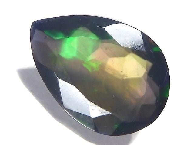 [Video][One of a kind] High Quality Black Opal AAA Loose stone Faceted 1pc NO.196