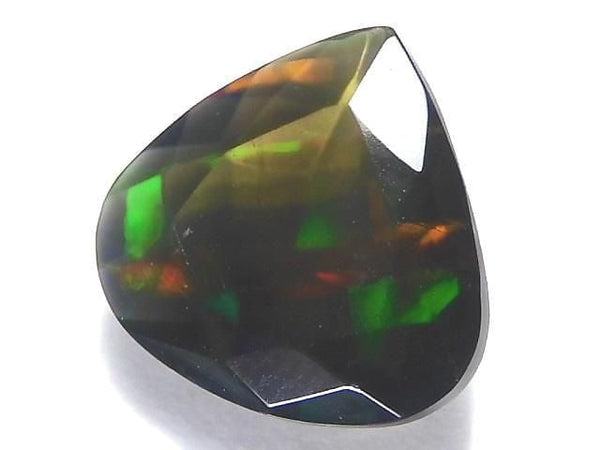 [Video][One of a kind] High Quality Black Opal AAA Loose stone Faceted 1pc NO.198