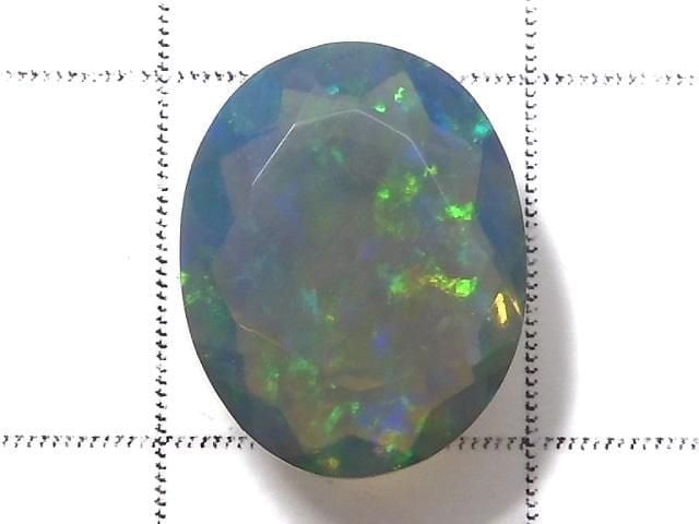 [Video][One of a kind] High Quality Black Opal AAA Loose stone Faceted 1pc NO.199