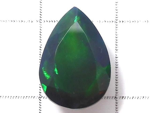 [Video][One of a kind] High Quality Black Opal AAA Loose stone Faceted 1pc NO.200